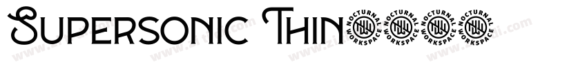 Supersonic Thin字体转换